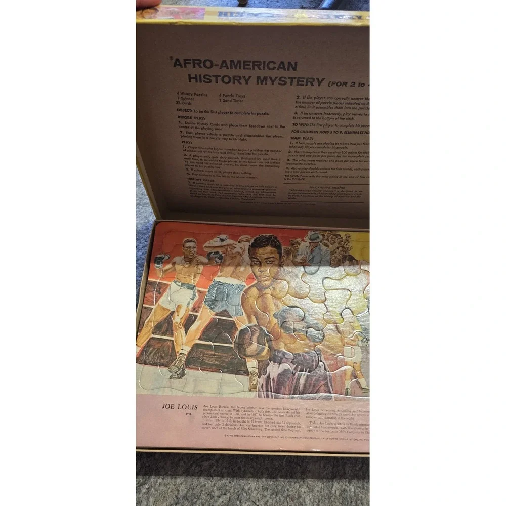 Vintage Afro American‎ History Mystery Game 1969 African American RARE Complete